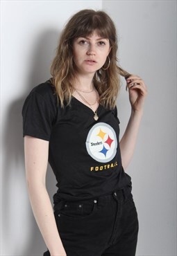 Vintage Nike Steelers Football T-Shirt Black
