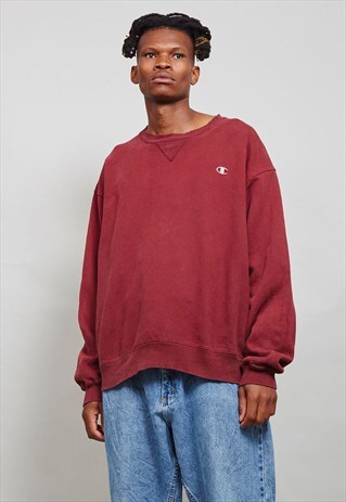 OVERSIZED VINTAGE MAROON CHAMPION 90'S SWEATER