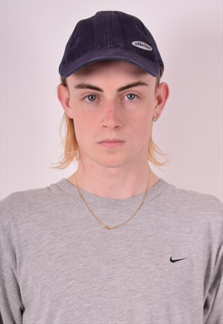 ELLESSE MENS VINTAGE CAP ONE SIZE NAVY BLUE 90S