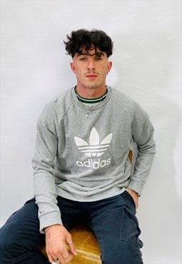 Vintage size L adidas Originals Sweatshirt in Grey