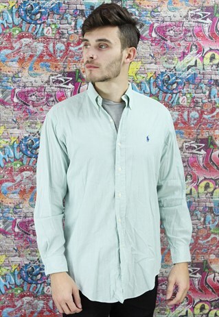 VINTAGE 90S RALPH LAUREN SHIRT. UNISEX