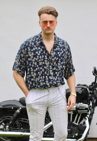 KNIGHTSBRIDGE USA MOSAIC VINTAGE SHORT SLEEVE SHIRT