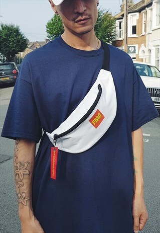 FMC LOGO BUM BAG WHITE
