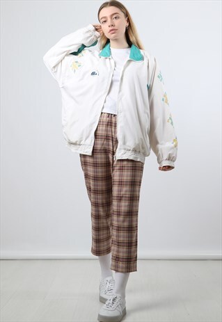 VINTAGE MEDIUM CREAM TRACK JACKET