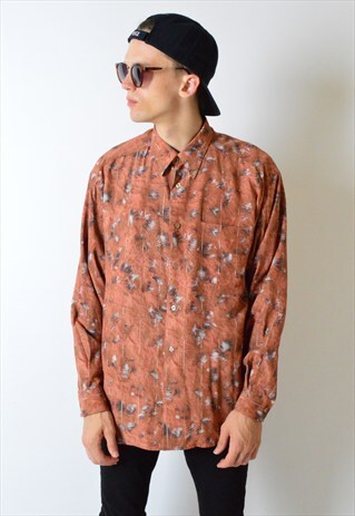 VINTAGE 90S ABSTRACT LONG SLEEVE SHIRT