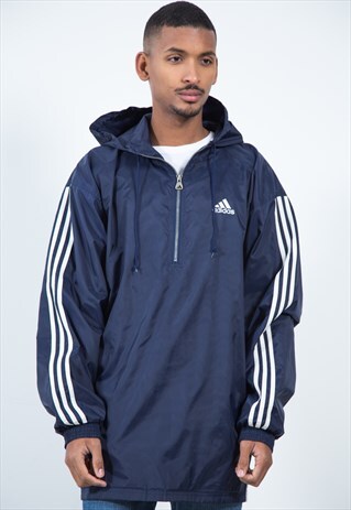 VINTAGE 90S ADIDAS RAINCOAT JACKET / S2600