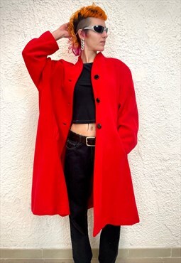 Vintage ESCADA by Margaretha Ley 90s red coat