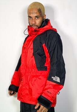 North face coat red