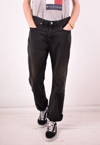 LEVI'S 514 MENS VINTAGE JEANS W34 L32 BLACK 90S