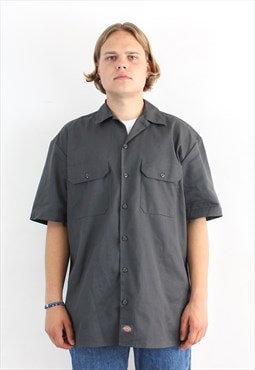 Vintage Men M Short Sleeved Shirt Outerwear Casual Button Up
