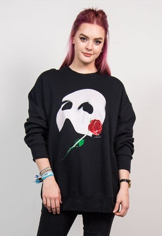 VINTAGE 90'S BLACK PHANTOM OF THE OPERA SWEATSHIRT