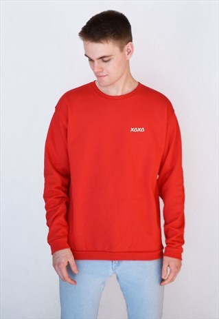 RED XOXO (WHITE) SWEATSHIRT