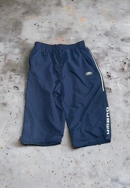 Vintage Men's Umbro Navy Blue Swim Shorts