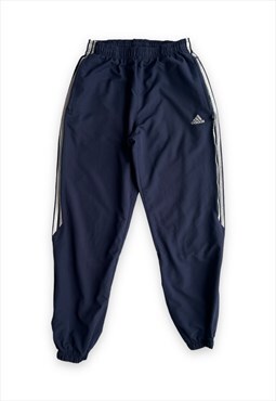 Vintage Adidas joggers track pants blue white stripe