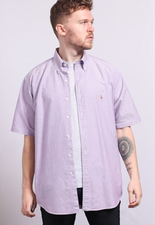 VINTAGE RALPH LAUREN SHIRT PURPLE 90S