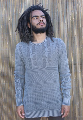VINTAGE ALL SAINTS KNITTED LONG LENGTH JUMPER