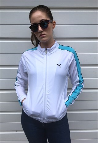 WOMENS VINTAGE 90S PUMA JACKET FESTIVAL TOP TRACKSUIT
