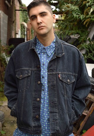 LEVI'S BLACK VINTAGE DENIM JACKET