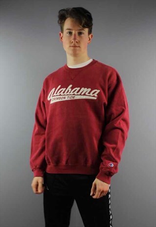 VINTAGE CHAMPION ALABAMA CRIMSON TIDE SWEATSHIRT IN RED