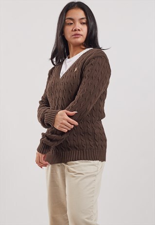 VINTAGE RALPH LAUREN V-NECK JUMPER