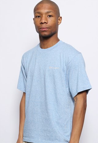 VINTAGE CHAMPION LOGO T-SHIRT BLUE