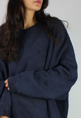 VINTAGE POLO RALPH LAUREN SWEATSHIRT W LOGO FRONT