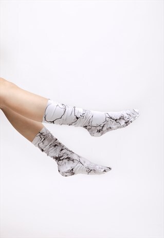 WHITE THUNDER SOCKS