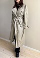 Vintage Oversized Neutral Trench Coat