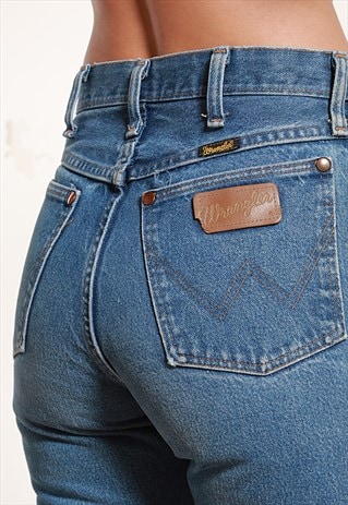 80'S WRANGLER HIGH WAISTED JEANS -W27