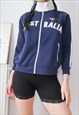 BLOKECORE Y2K AUSTRALIA ZIPPED TRACKSUIT JACKET
