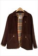 Vintage Burberry Brown Velvet Jacket, Size L