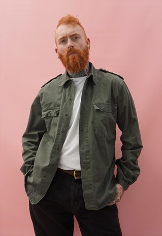 VINTAGE 1990S MILITARY SHIRT