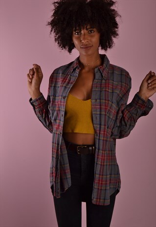 CHECK FLANNEL SHIRT GRS706