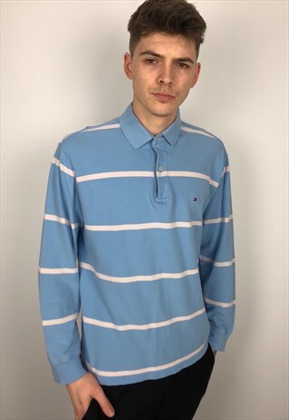VINTAGE TOMMY HILFIGER LONG SLEEVE POLO SHIRT