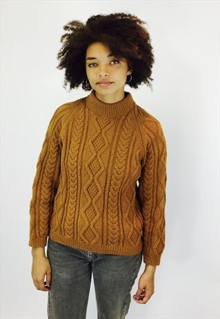 GORGEOUS MUSTARD KNITTED JUMPER