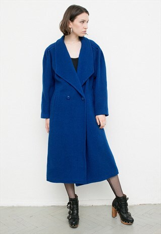 BLUE WOOL COAT