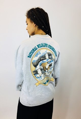 VINTAGE NATIONAL WILDLIFE PRINT SWEATSHIRT