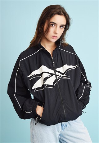 90'S RETRO REEBOK ATHLEISURE BOMBER JACKET