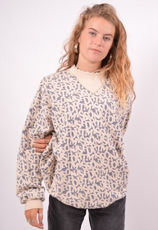 VINTAGE MISSONI SWEATSHIRT JUMPER BEIGE