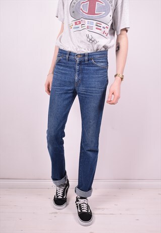 LEE MENS VINTAGE JEANS W30 L34 BLUE 90'S