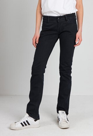 VINTAGE BLACK LEVI'S 571 FIT SLIM FIT DENIM JEANS