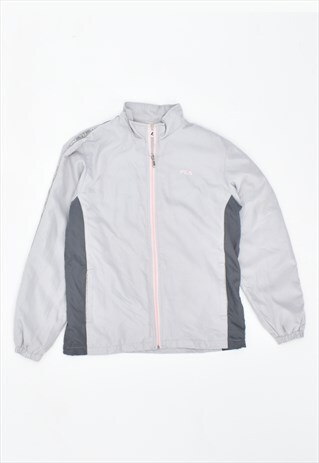 VINTAGE 90'S FILA TRACKSUIT TOP JACKET GREY