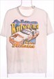 Vintage 90's Unknown T Shirt Racing Hooters Backprint Beige