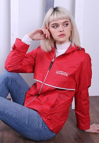 VINTAGE 90S SHELL JACKET/WINDBREAKER. UNISEX SPORTSWEAR.