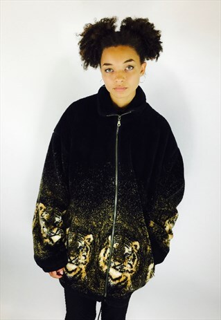 TIGER TEDDY BEAR FLEECE JACKET