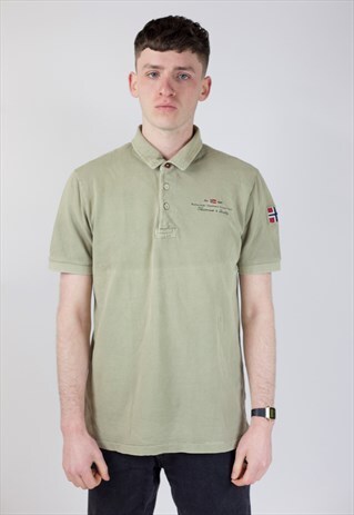 VINTAGE NAPAPIJRI KHAKI POLO SHIRT