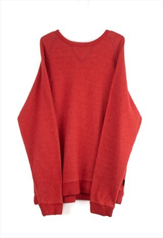 VINTAGE HUGO BOSS WOOL JUMPER IN RED XL