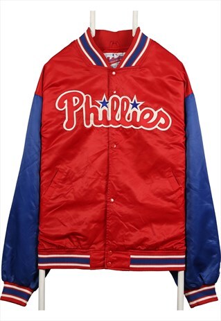 VINTAGE 90'S AUTHENTIC COLLECTION BOMBER JACKET PHILLIES