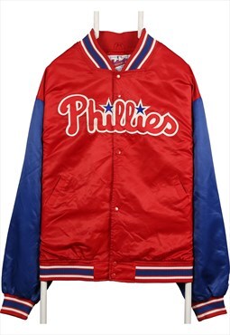 Vintage 90's Authentic Collection Bomber Jacket Phillies