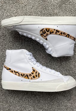 Custom Nike Blazer Mid VNTG Snow Leopard